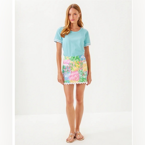 NWT Lilly Pulitzer GARDNER MINI SKORT, MULTI BRIGHT DELIGHT PATCH - Picture 3 of 5